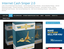 Tablet Screenshot of internetcashsniper.com